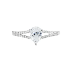 Bague Or Blanc Marinda Oxyde De Zirconium