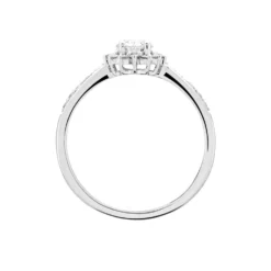 Bague Or Blanc Myles Diamants Synthétiques