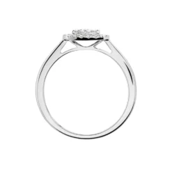 Bague Or Blanc Naveen Diamants Synthétiques