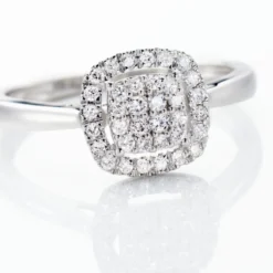 Bague Or Blanc Naveen Diamants Synthétiques