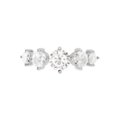 Bague Or Blanc Riyad Oxydes De Zirconium