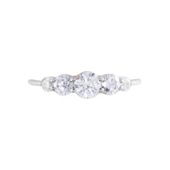 Bague Or Blanc Sibyllina Oxydes De Zirconium