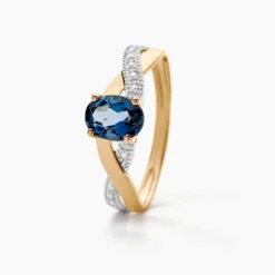 Bague Or Jaune Candice Topaze