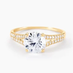 Bague Or Jaune Carolina Oxyde De Zirconium
