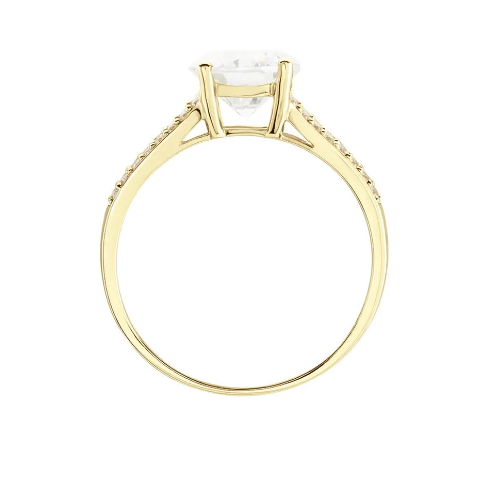 Bague Or Jaune Carolina Oxyde De Zirconium