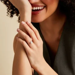 Bague Or Jaune Cristen Oxyde De Zirconium