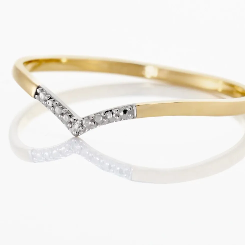 Bague Or Jaune Kaitlynn Diamant