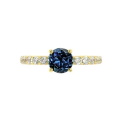 Bague Or Jaune Monroe Topaze Oxydes De Zirconium