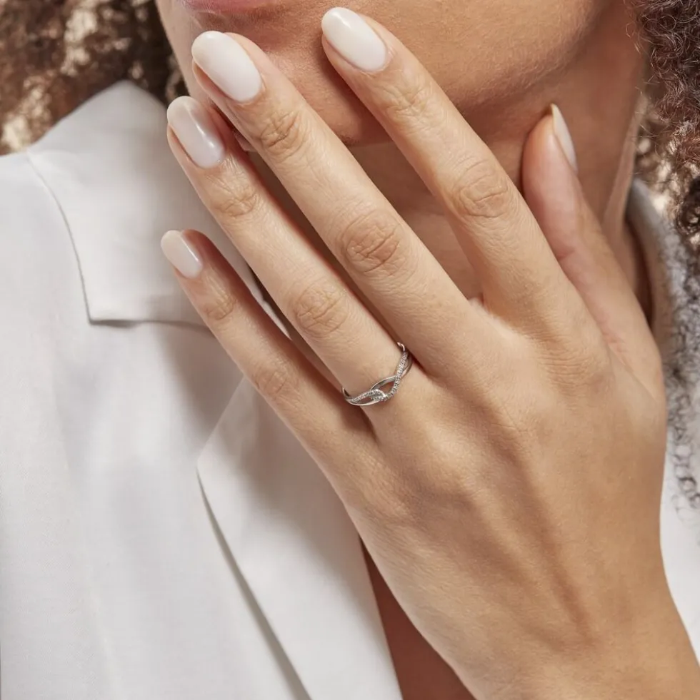 Bague Osanna Or Blanc Diamant