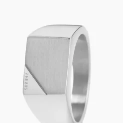 Bague Phebus Him Auxence Acier Blanc