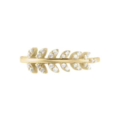 Bague Plaqué Or Jaune Luz Oxyde De Zirconium
