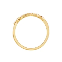 Bague Plaqué Or Jaune Luz Oxyde De Zirconium