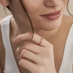 Bague Plaqué Or Jaune Luz Oxyde De Zirconium
