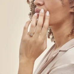 Bague Plaqué Or Mahats Oxyde De Zirconium