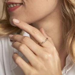 Bague Primavera Plaqué Or Jaune Oxyde De Zirconium
