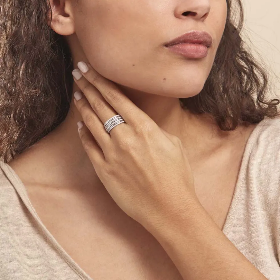 Bague Rayanna Or Blanc Diamant
