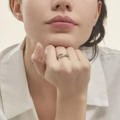 Bague Rejane Or Blanc Diamant