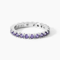 Bague Rio Argent Blanc Oxyde De Zirconium