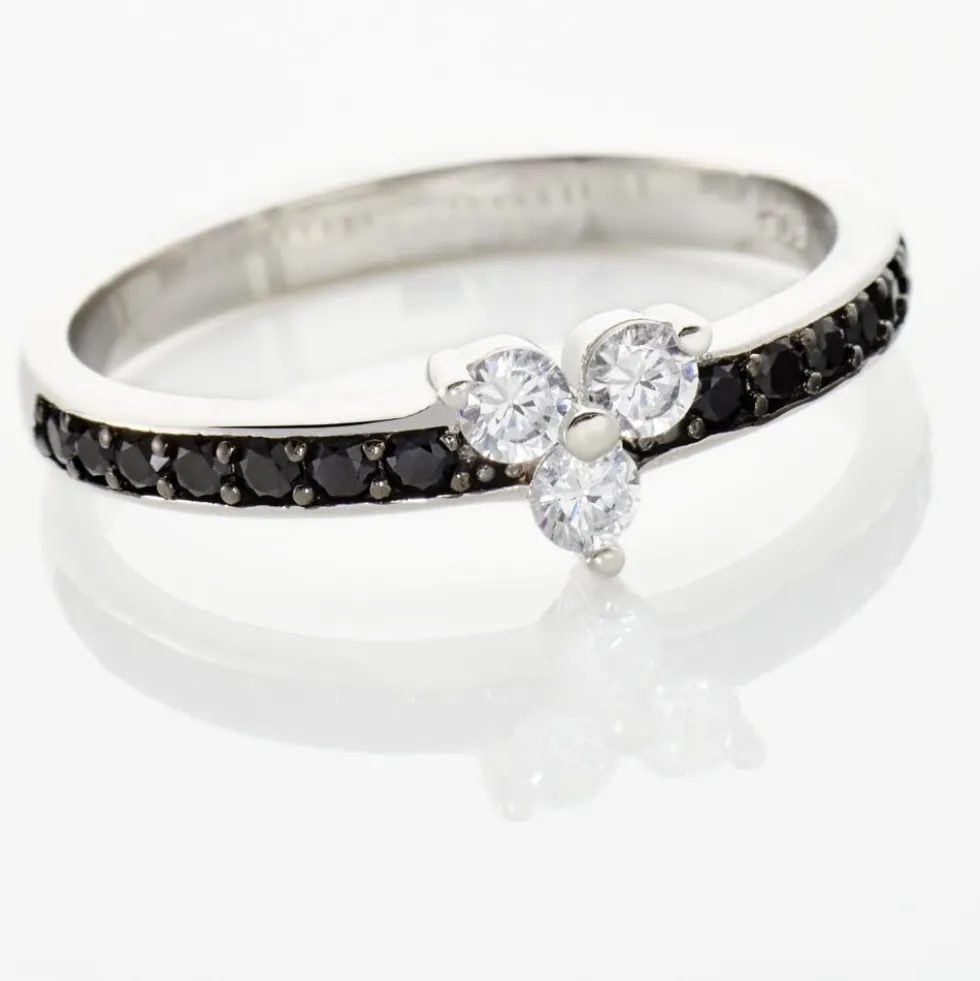 Bague Robinson Argent Oxydes De Zirconium