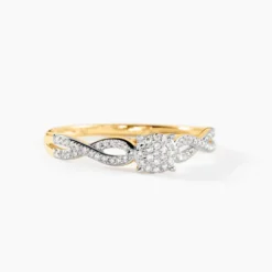 Bague Roseline Or Jaune Diamant