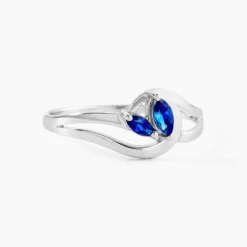 Bague Sakina Or Blanc Saphir