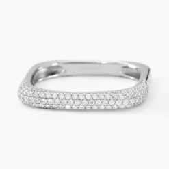 Bague Sattya Argent Blanc Oxyde De Zirconium