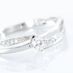 Bague Selene Or Blanc Diamant