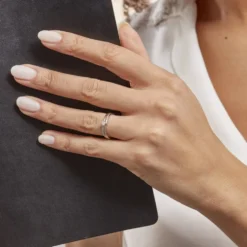 Bague Selene Or Blanc Diamant