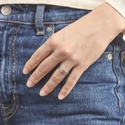 Bague Sidgy Argent Blanc