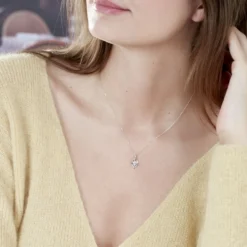 Bague Silucia Or Blanc Topaze Et Oxyde De Zirconium