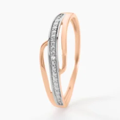 Bague Solena Or Rose Diamant
