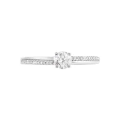 Bague Solitaire Alexandra Or Blanc Diamant