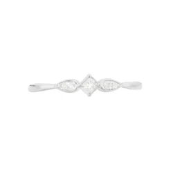Bague Solitaire Alwyn Or Blanc Diamant