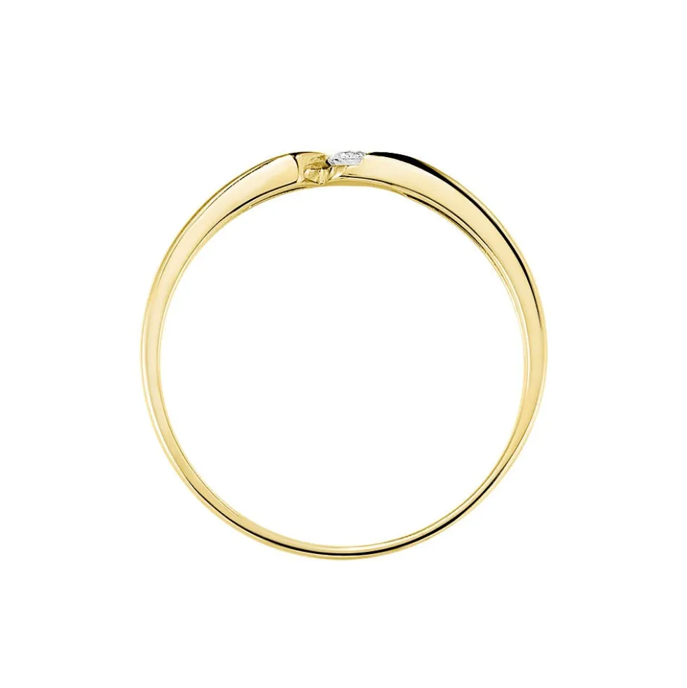 Bague Solitaire Anilie Or Jaune Diamant