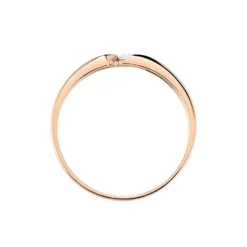 Bague Solitaire Anilie Or Rose Diamant