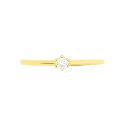 Bague Solitaire Annelies Or Jaune Diamant