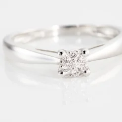 Bague Solitaire Artemis Or Blanc Diamant