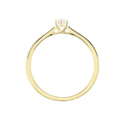 Bague Solitaire Athena Or Jaune Diamant