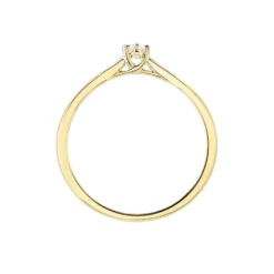 Bague Solitaire Athena Or Jaune Diamant