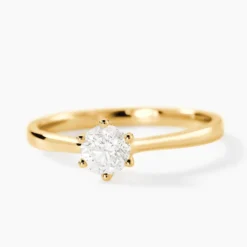 Bague Solitaire Athena Or Jaune Diamant