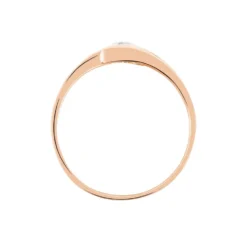 Bague Solitaire Camilia Or Rose Oxyde De Zirconium