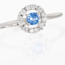Bague Solitaire Carren Argent Blanc Oxyde De Zirconium