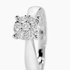 Bague Solitaire Charlene Or Blanc Diamant Synthetique