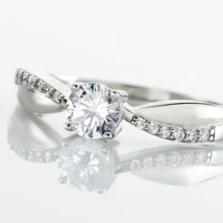 Bague Solitaire Doralicia Argent Blanc Oxyde De Zirconium