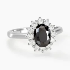 Bague Solitaire Gabor Argent Blanc Oxyde De Zirconium