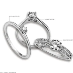 Bague Solitaire Katalina Or Blanc Diamant