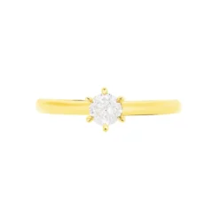Bague Solitaire Niva Or Jaune Diamant