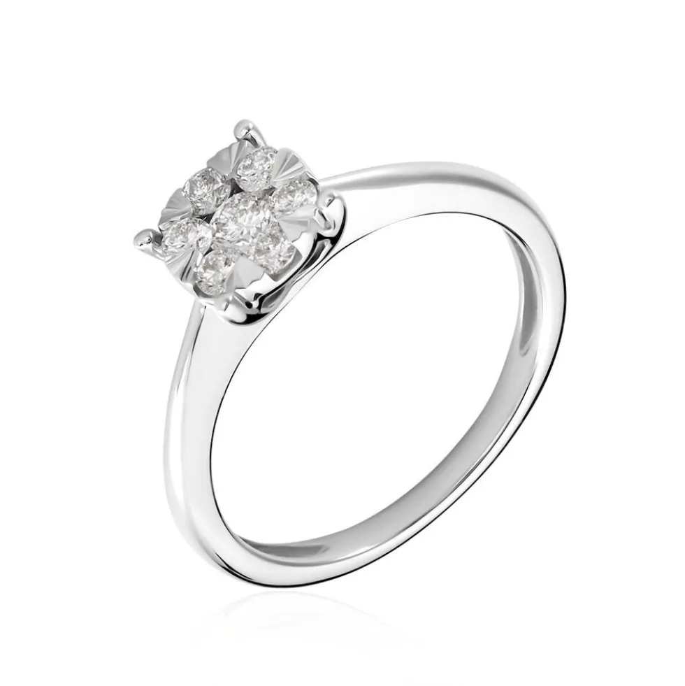Bague Solitaire Or Blanc Dream Diamants