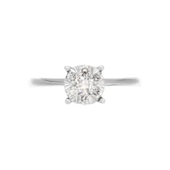 Bague Solitaire Or Blanc Dream Diamants