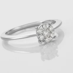 Bague Solitaire Or Blanc Dream Diamants